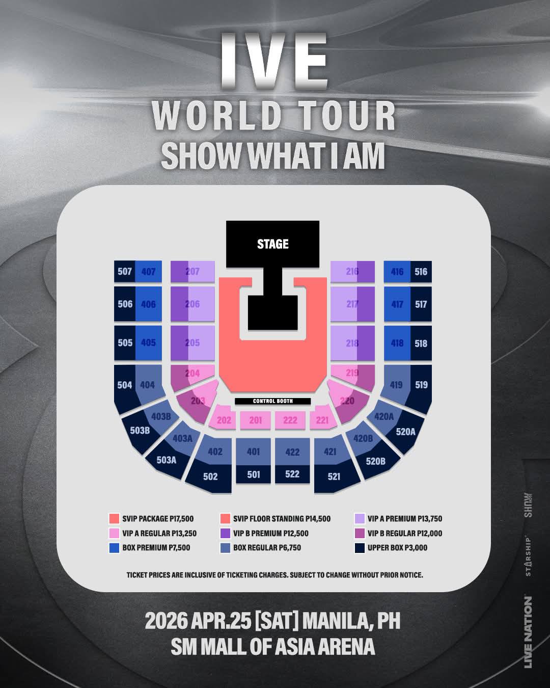 IVE WORLD TOUR SHOW WHAT IAM IN MANILA @SM MOA ARENA