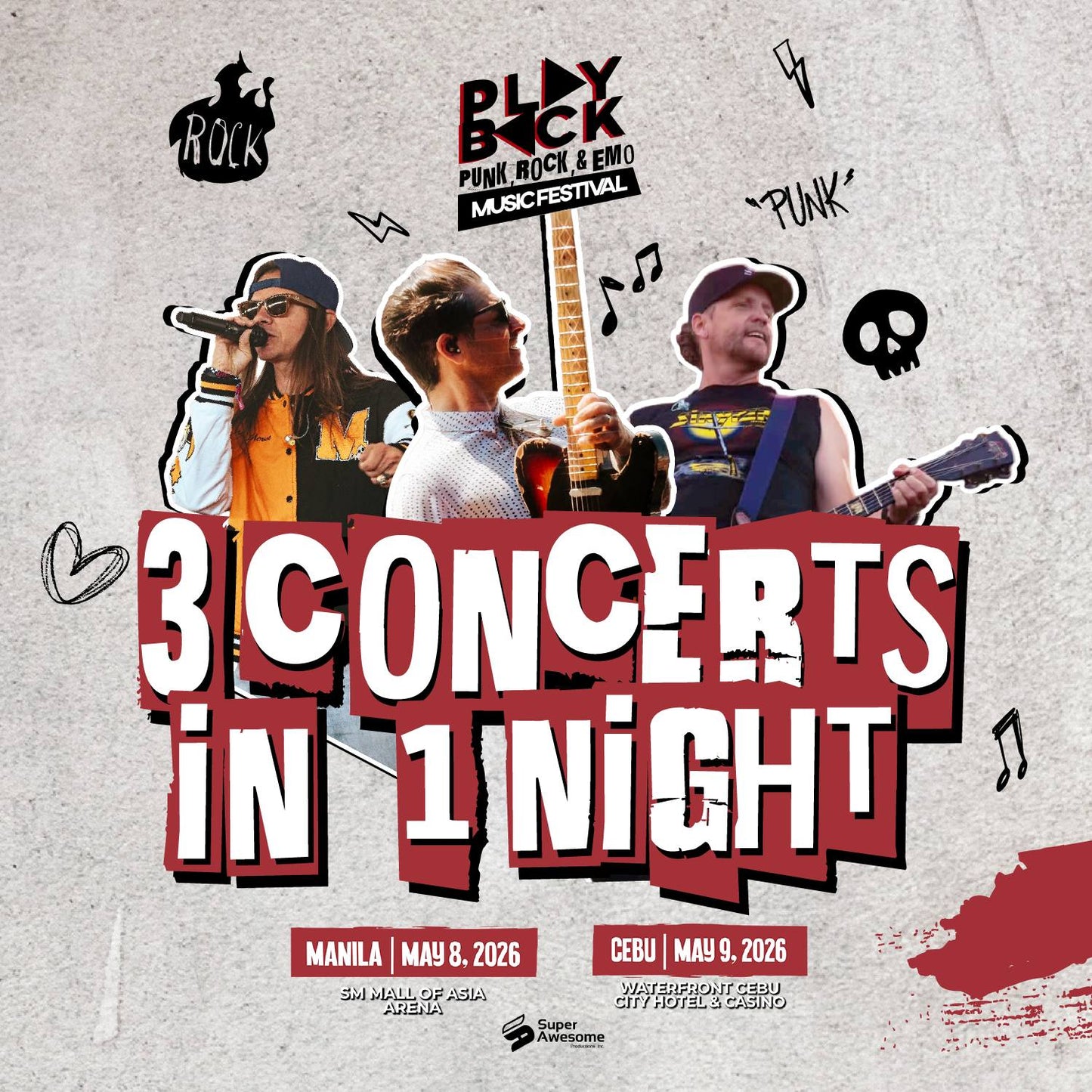 PLAYBACK PUNK ROCK AND EMO MUSIC FESTIVAL - MAY 8 @SM MOA