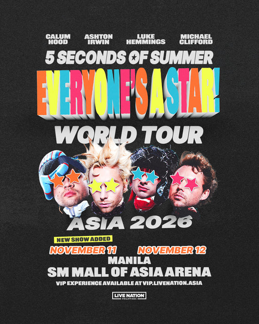 5SOS Everyone’s A Star! Asia 2026 – Manila Official Ticket Experience