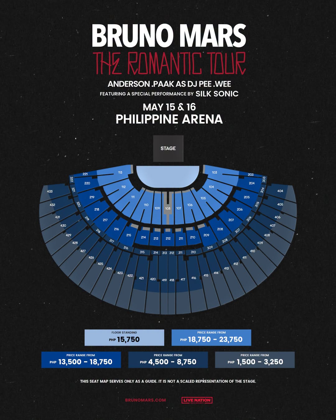 Bruno Mars: The Romantic Tour – Philippine Arena | May 15 & 16